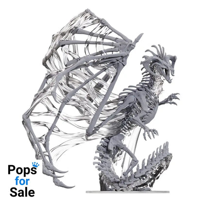 D&D Nolzur’s Marvelous Miniatures Unpainted Miniatures Black Dracolich 30 cm Miniature Gaming & Tabletop