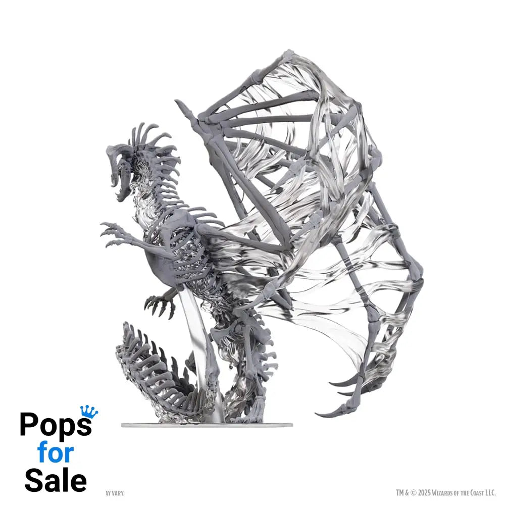 D&D Nolzur’s Marvelous Miniatures Unpainted Miniatures Black Dracolich 30 cm Miniature Gaming & Tabletop