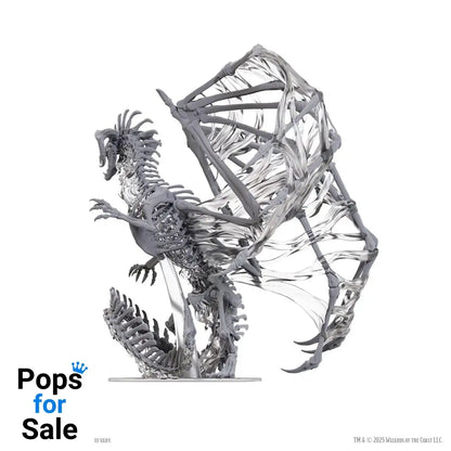 D&D Nolzur’s Marvelous Miniatures Unpainted Miniatures Black Dracolich 30 cm Miniature Gaming & Tabletop