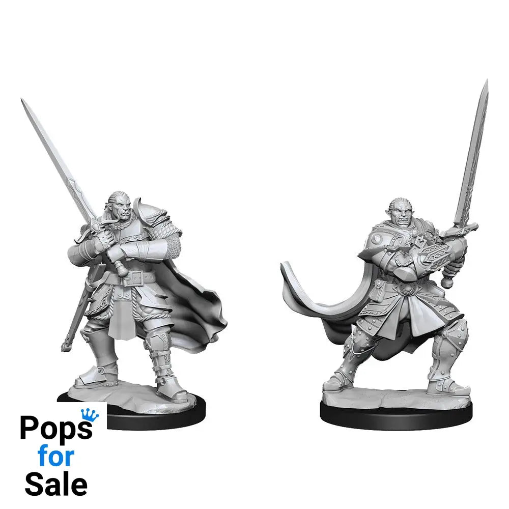 D&D Nolzur's Marvelous Miniatures Unpainted Miniatures Half-Orc Paladin Male Case (2)