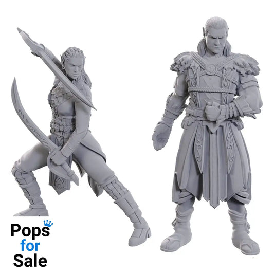 D&D Nolzur's Marvelous Miniatures Unpainted Miniature Jaheira & Halsin