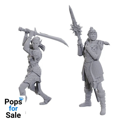 D&D Nolzur's Marvelous Miniatures Unpainted Miniature Lae'zel & Shadowheart