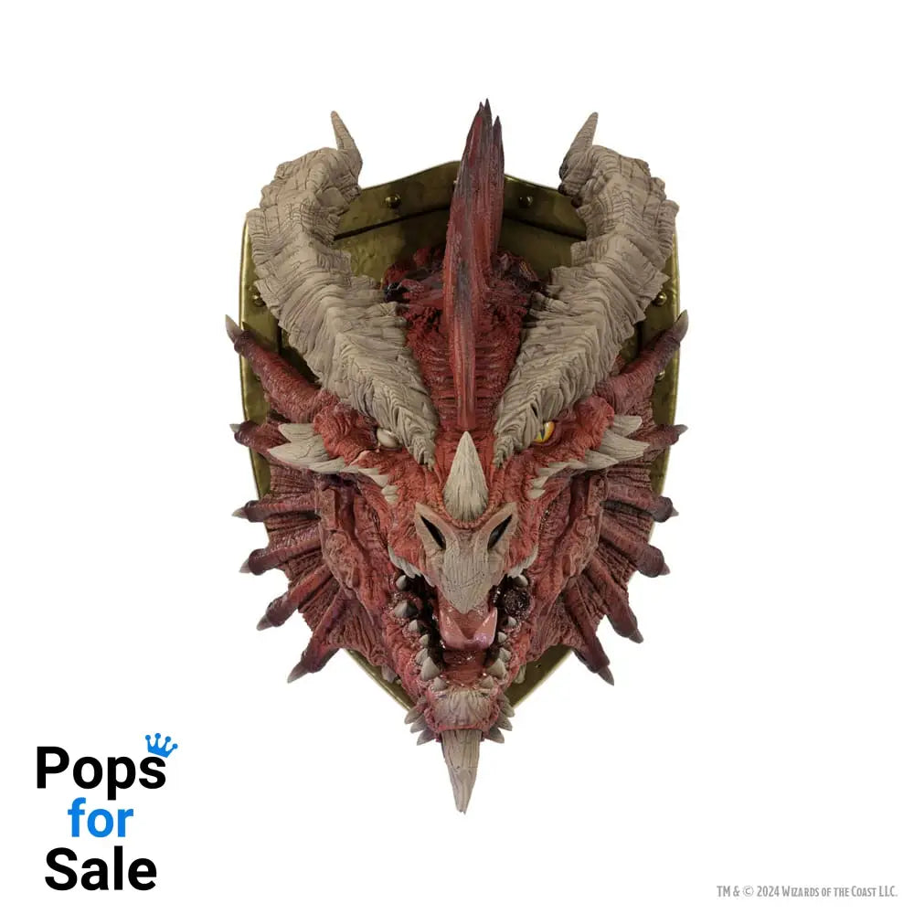 D&D Replicas of the Realms Life-Size Foam Figure Ancient Red Dragon Trophy Plaque - Limited Edition 50th Anniversary 56 cm