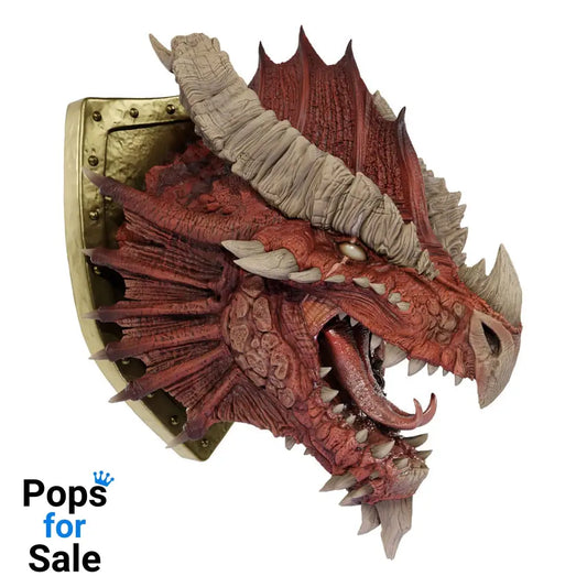 D&D Replicas of the Realms Life-Size Foam Figure Ancient Red Dragon Trophy Plaque - Limited Edition 50th Anniversary 56 cm