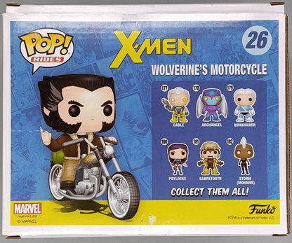 #26 Wolverine's Motorcycle  X-Men Marvel Collector Corps Damaged Box Funko POP