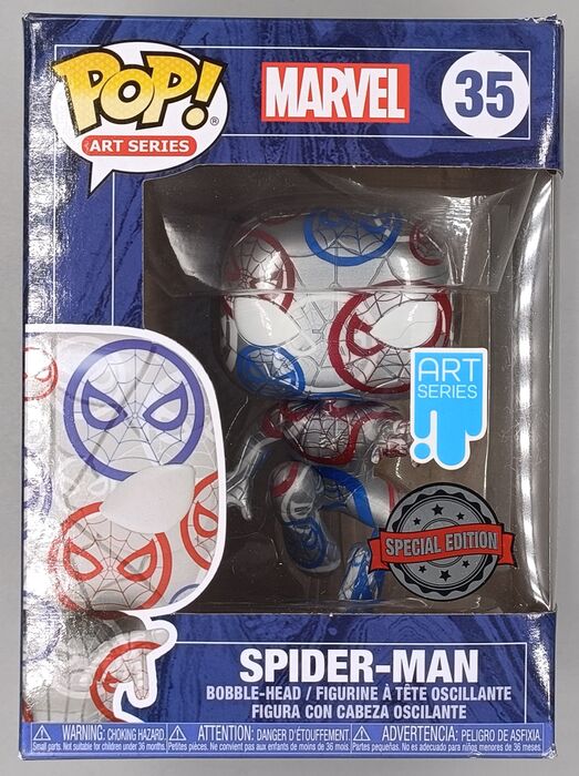 #35 Spider-Man - Art Series - Marvel - Box Damaged Funko POP