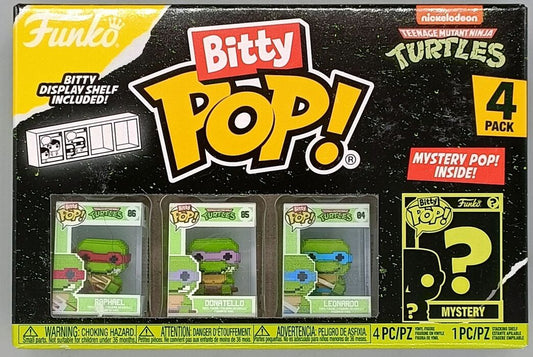 Teenage Mutant Ninja Turtles TMNT 8-Bit Funko Bitty POP! 4-Pack - New Funko Bitty POP