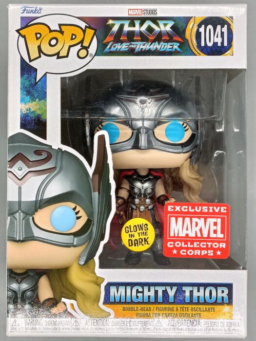 1041 Mighty Thor - Glow - Marvel Thor Love and Thunder - Marvel Collector Corps Funko POP