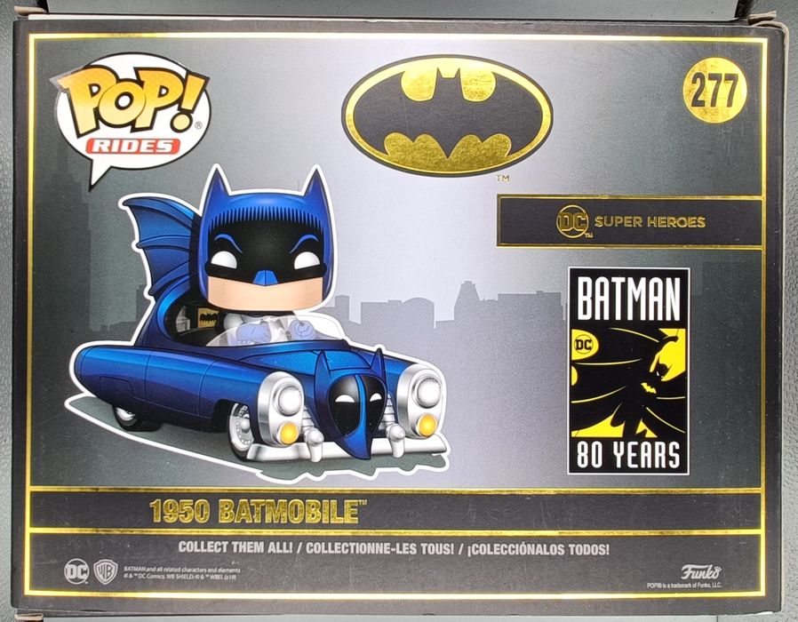 #277 1950 Batmobile (Blue) - Metallic - Rides DC Batman 80th Funko POP
