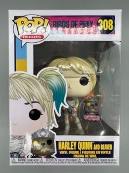 #308 Harley Quinn (and Beaver) - DC Birds of Prey - Box Damaged Funko POP