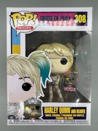 #308 Harley Quinn (and Beaver) - DC Birds of Prey - Box Damaged Funko POP