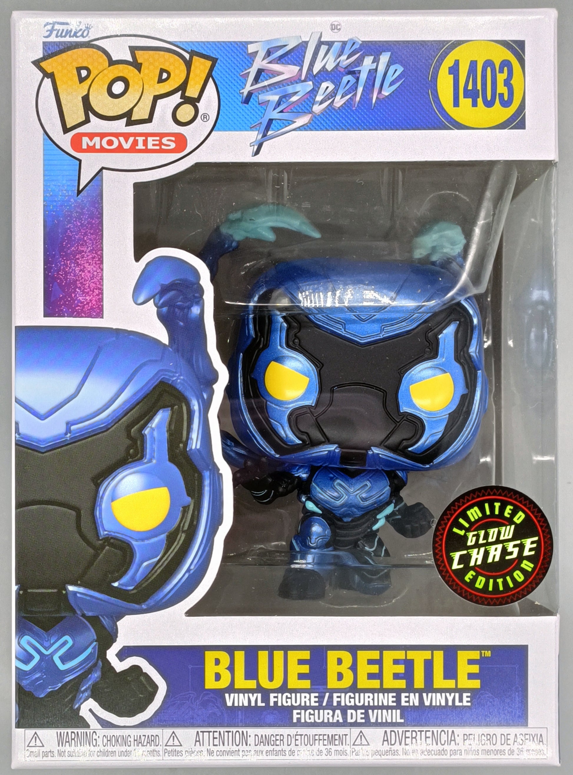 #1403 Blue Beetle - Chase - DC - Blue Beetle - Brand New Funko POP in Protector