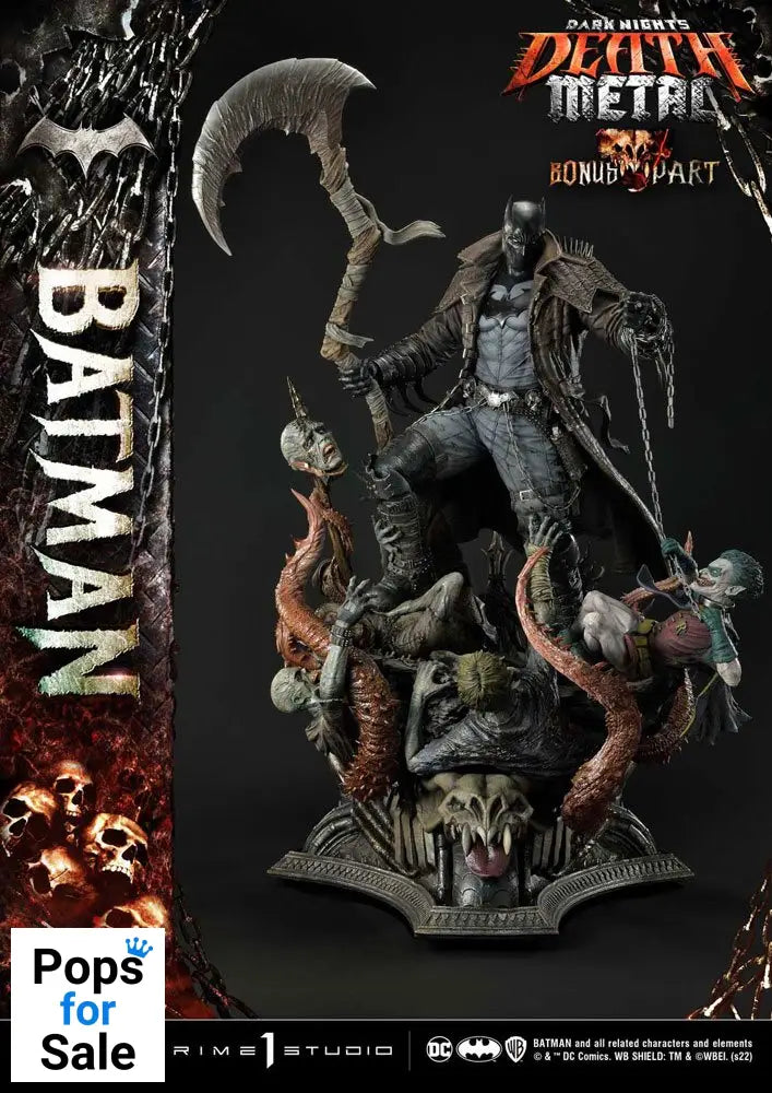 Dark Knights: Metal Statue 1/3 Death Metal Batman Deluxe Bonus Ver. 105 cm