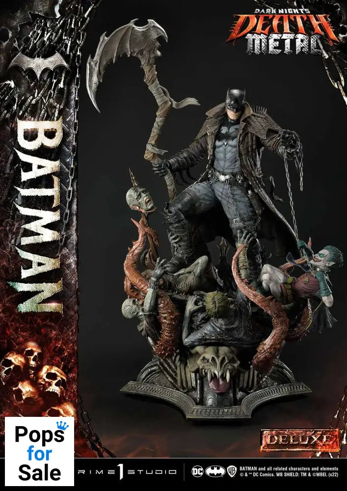 Dark Knights: Metal Statue 1/3 Death Metal Batman Deluxe Bonus Ver. 105 cm
