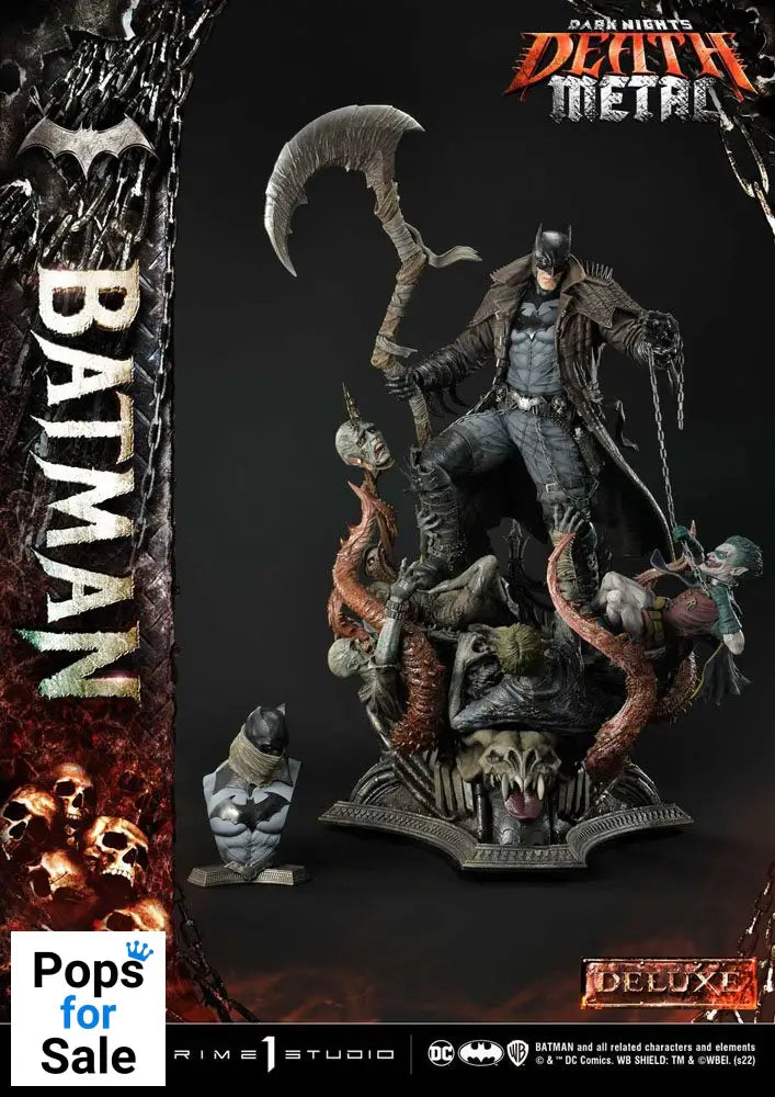 Dark Knights: Metal Statue 1/3 Death Metal Batman Deluxe Bonus Ver. 105 cm