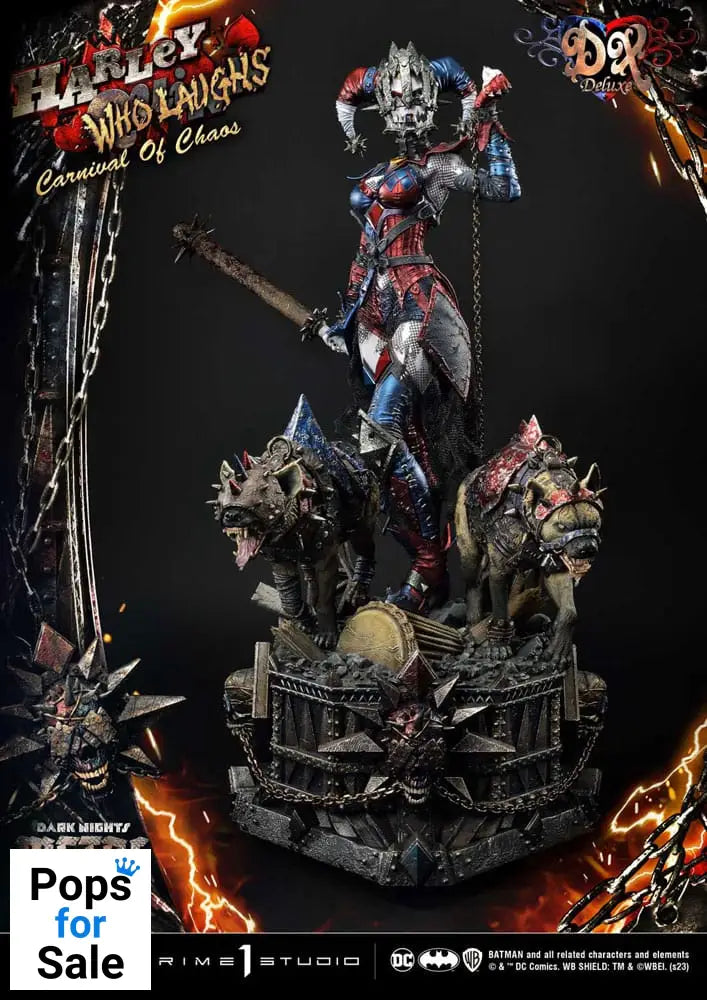Dark Nights: Metal Museum Masterline Series Statue 1/3 Harley Quinn Who Laughs Concept Design by Caelos D`anda Deluxe