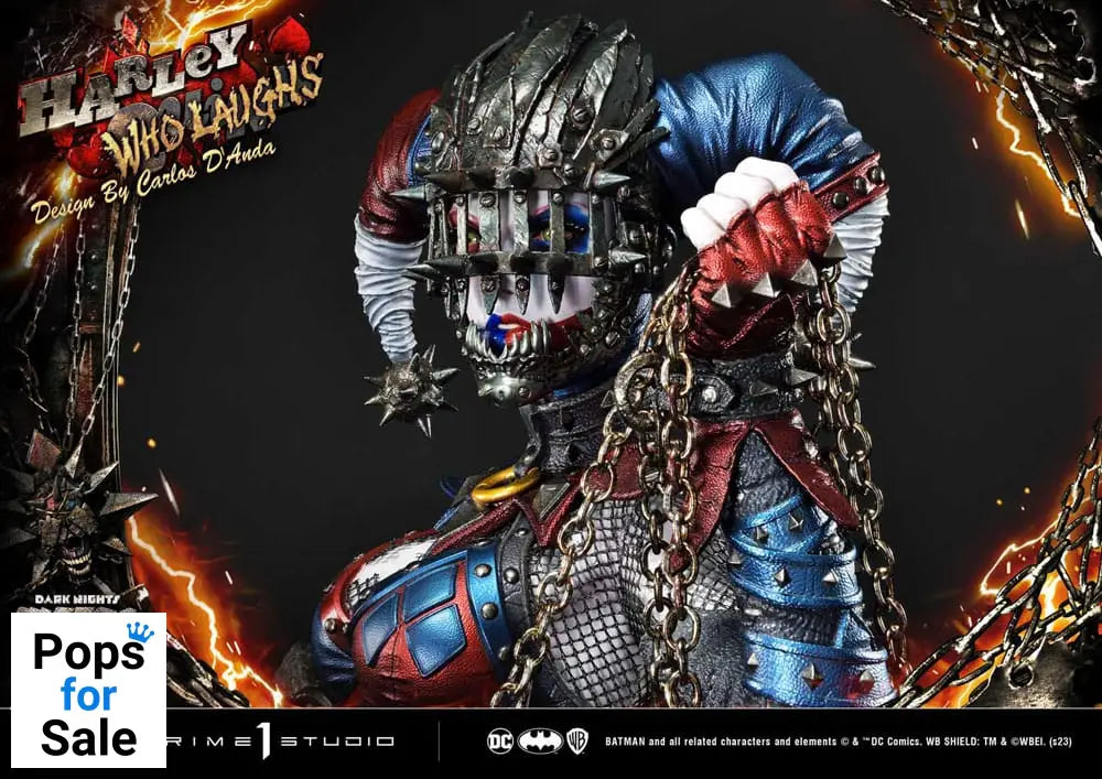 Dark Nights: Metal Museum Masterline Series Statue 1/3 Harley Quinn Who Laughs Concept Design by Caelos D`anda Deluxe