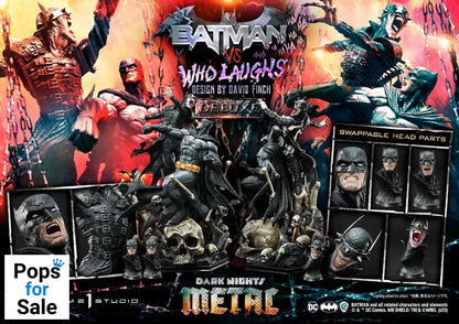 Dark Nights: Metal Ultimate Premium Masterline Series Statue 1/4 Batman VS Batman Who Laughs Deluxe Bonus Version 67 cm