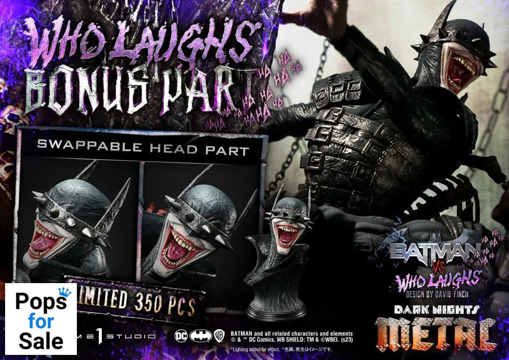 Dark Nights: Metal Ultimate Premium Masterline Series Statue 1/4 Batman VS Batman Who Laughs Deluxe Bonus Version 67 cm