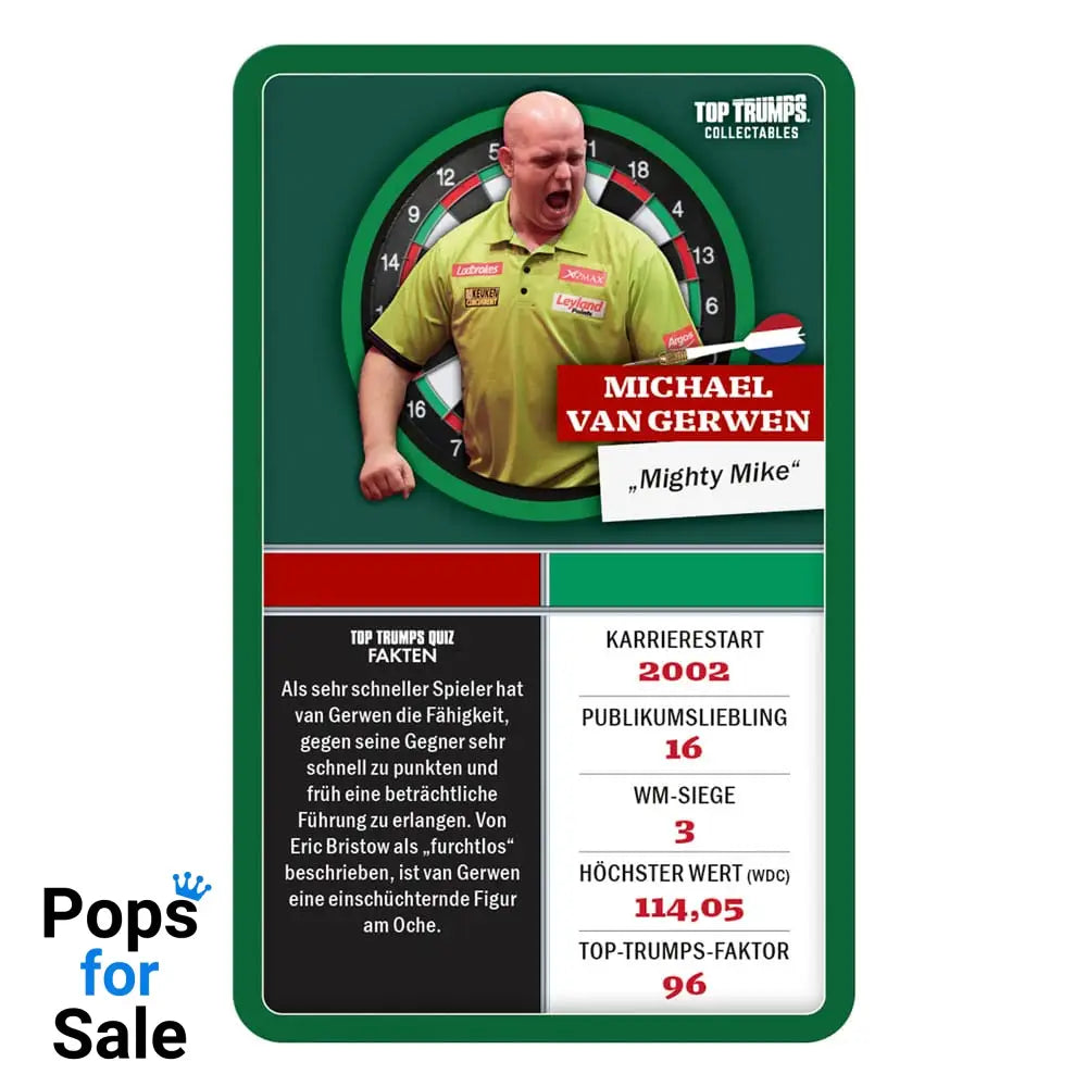 Darts Card Game Top Trumps Collectables Legenden *German Version* Card Games