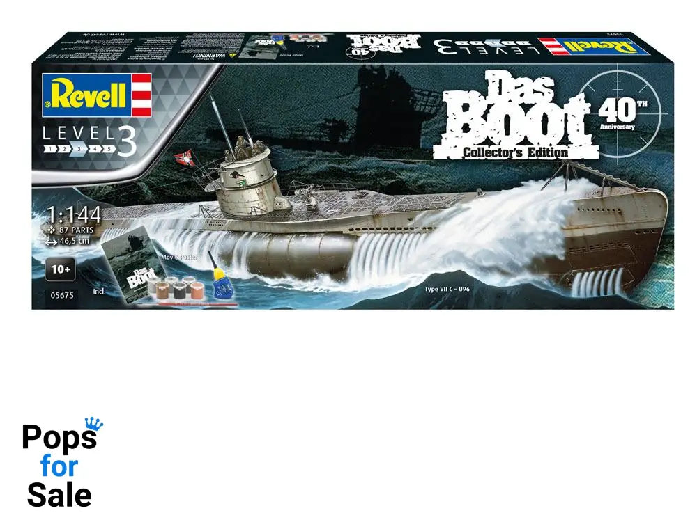Das Boot Model Kit Gift Set 1/144 U-Boot U96 Typ VII C 40th Anniversary 46 cm