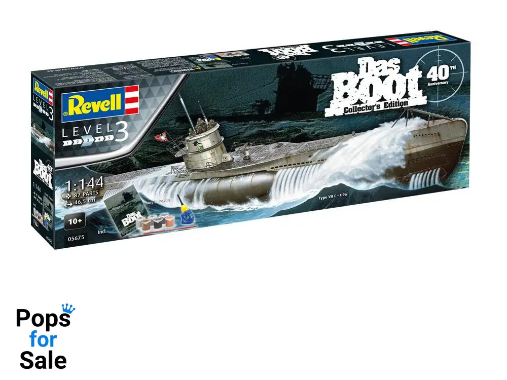Das Boot Model Kit Gift Set 1/144 U-Boot U96 Typ VII C 40th Anniversary 46 cm