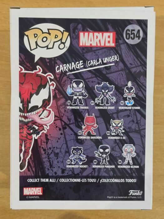 #654 Carnage (Carla Unger) Marvel Venom Funko POP