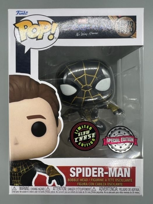 #1073 Spider-Man (Leaping) Glow Chase Marvel No Way Home Funko POP