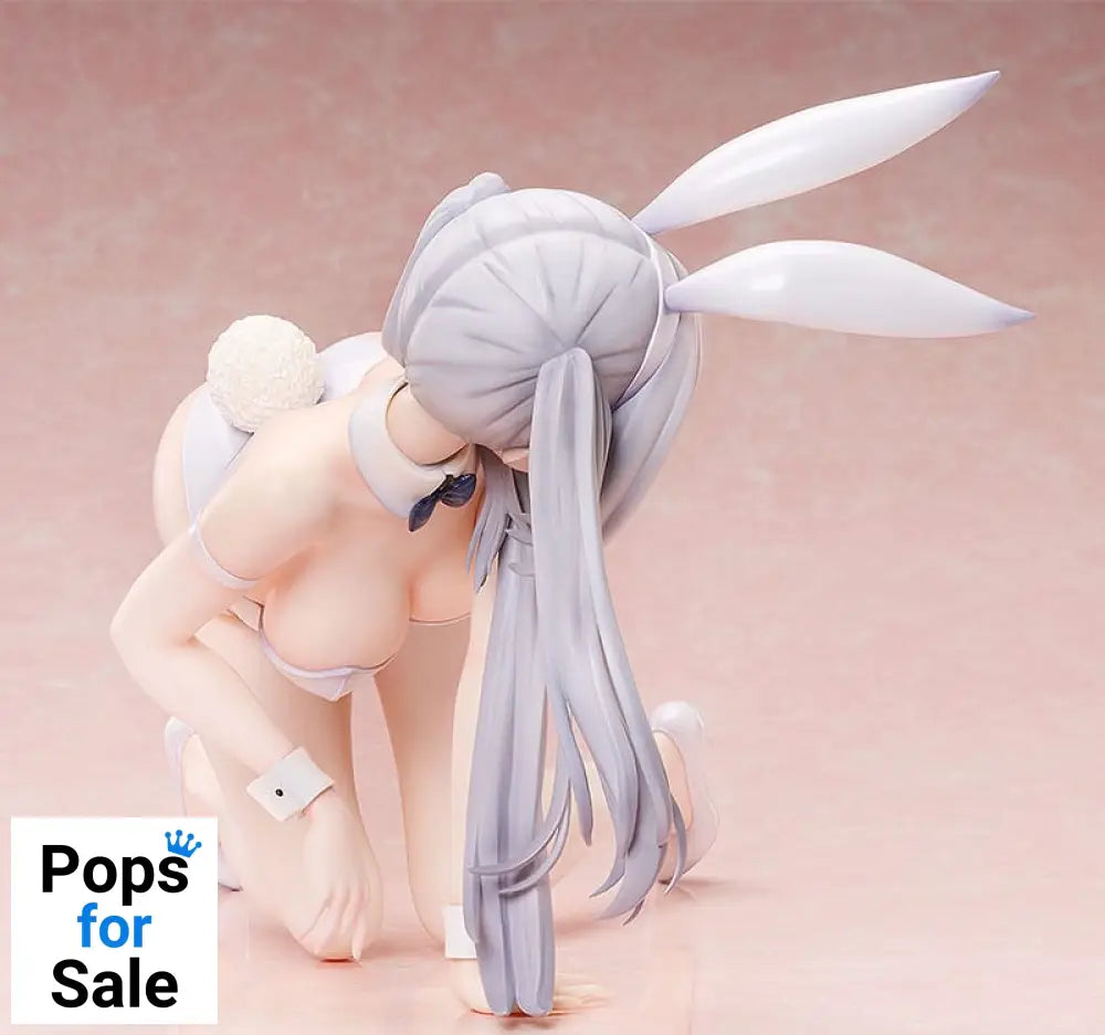 Date A Live: Date A Bullet Statue 1/4 White Queen Bare Leg Bunny Ver. 20 cm