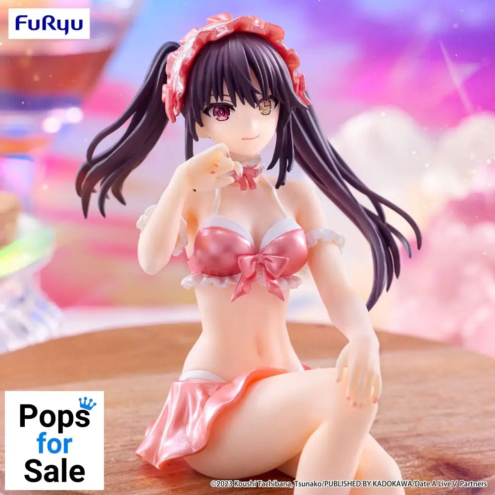 Date A Live V Noodle Stopper PVC Statue Kurumi Tokisaki Swimsuit Pastel Red Color Ver. 15 cm