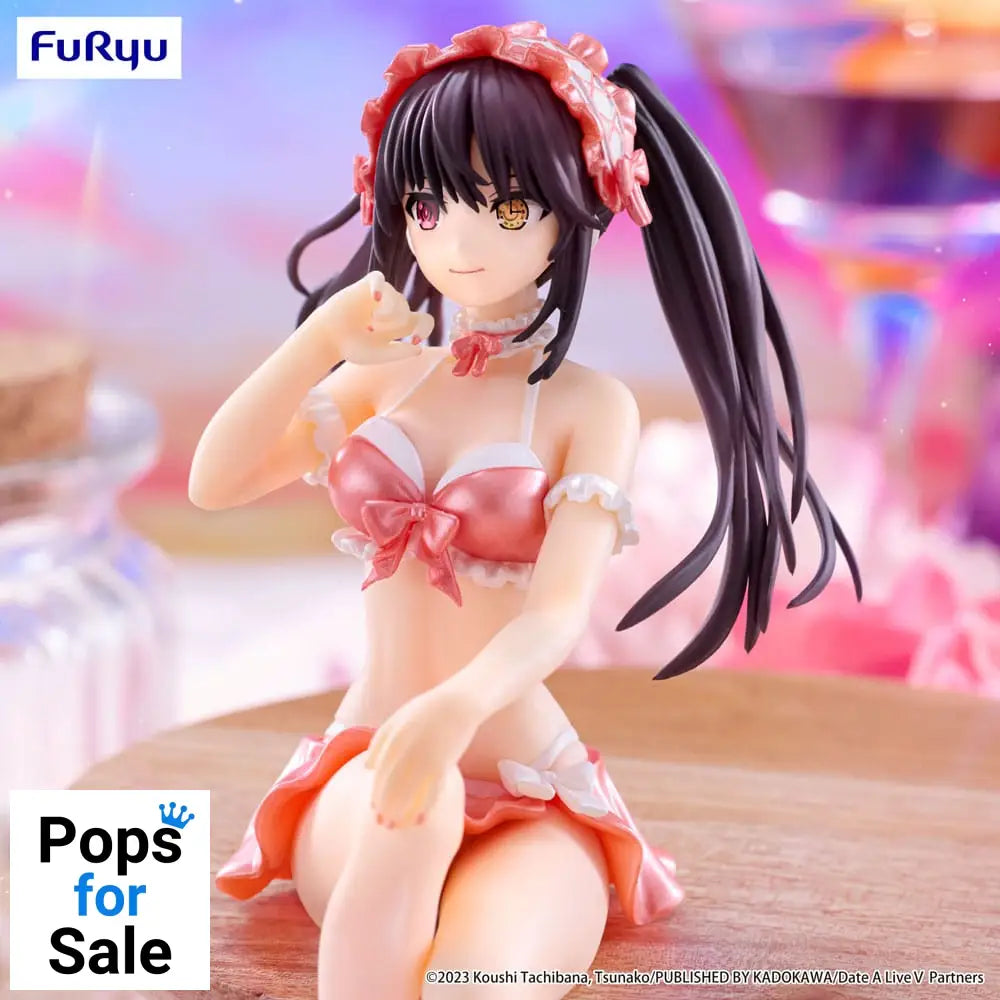 Date A Live V Noodle Stopper PVC Statue Kurumi Tokisaki Swimsuit Pastel Red Color Ver. 15 cm Statues
