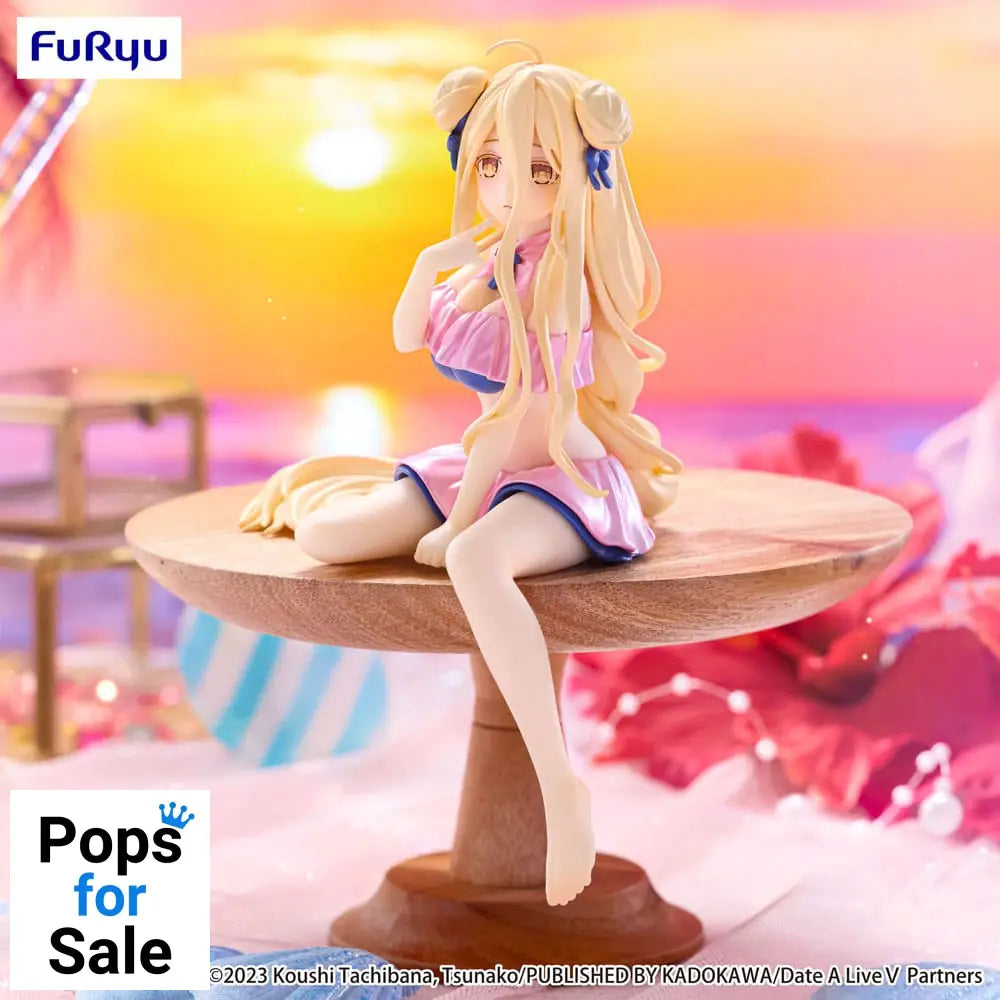 Date A Live V Noodle Stopper PVC Statue Mukuro Hoshimiya Swimsuit Pastel Pink Color Ver. 13 cm