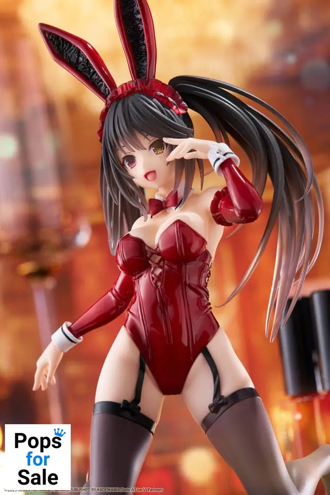 Date A Live V PVC Statue Desktop Cute Figure Kurumi Tokisaki Bunny Ver. 13 cm