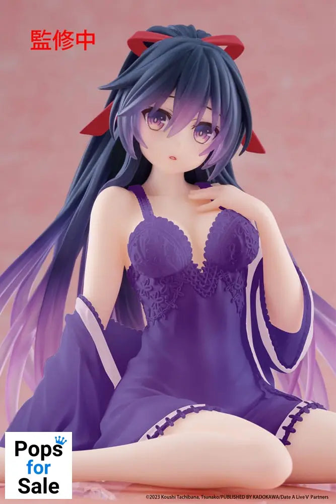 Date A Live V PVC Statue Desktop Cute Figure Tohka Yatogami Nightwear Ver. Renewal 13 cm
