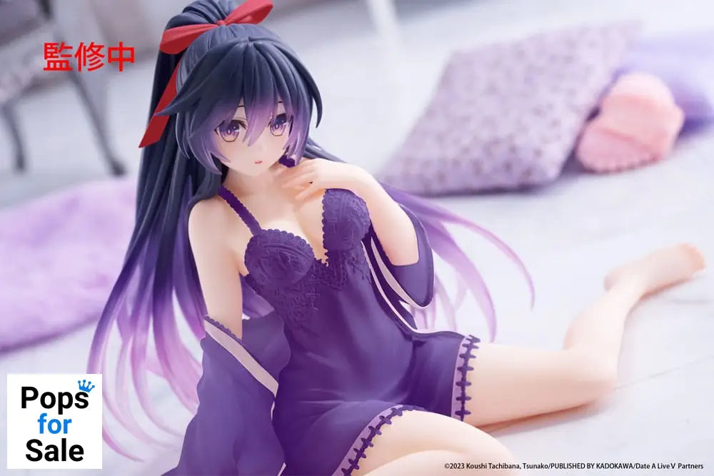 Date A Live V PVC Statue Desktop Cute Figure Tohka Yatogami Nightwear Ver. Renewal 13 cm