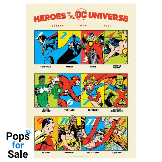 DC 90th Anniversary Heroes Art print