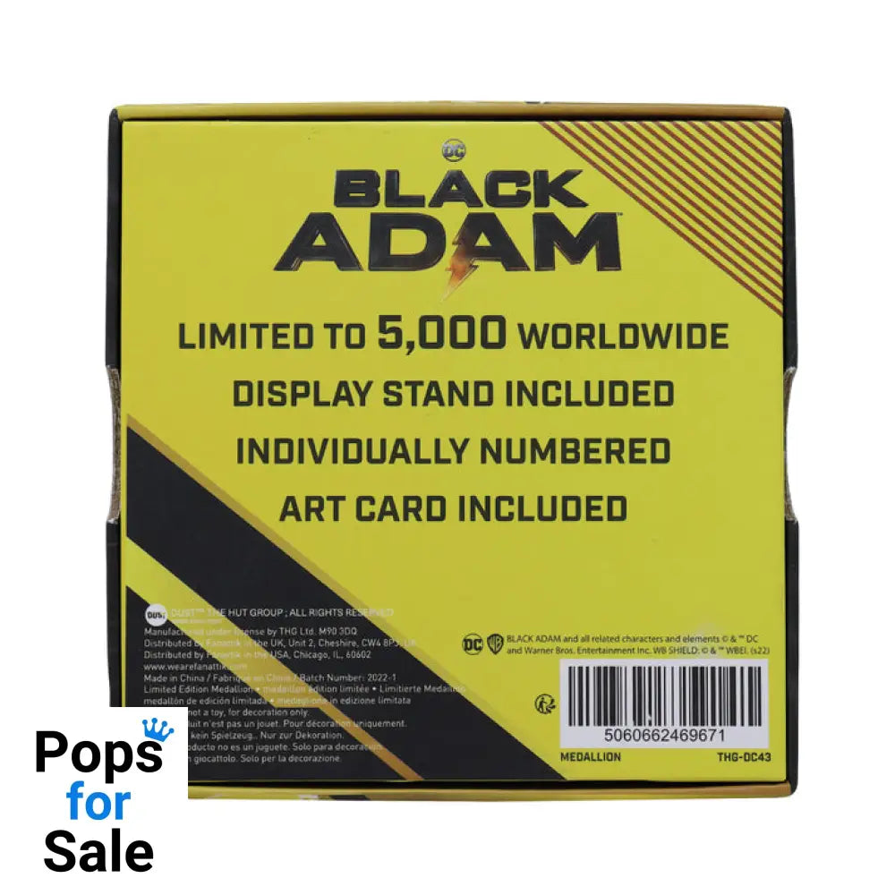 DC Black Adam Limited Edition Justice Society of America Medallion Medallion