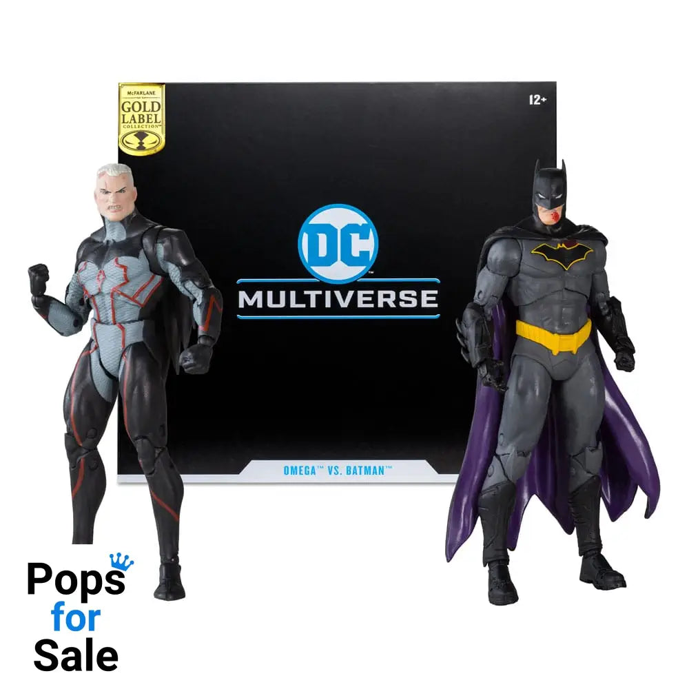 DC Collector Action Figures Pack of 2 Omega (Unmasked) & Batman (Bloody)(Gold Label) 18 cm