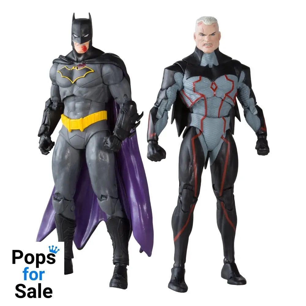 DC Collector Action Figures Pack of 2 Omega (Unmasked) & Batman (Bloody)(Gold Label) 18 cm