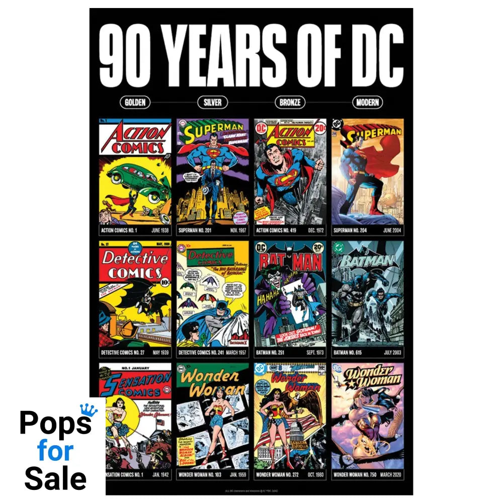 DC Comics 90 Years Art Print