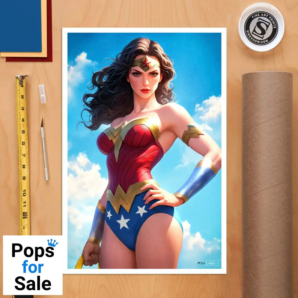 DC Comics Art Print Justice League Trinity: Wonder Woman 61 x 41 cm - unframed