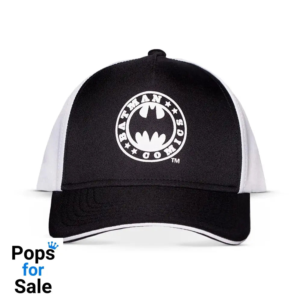 DC Comics Baseball Cap Batman Logo Black & White