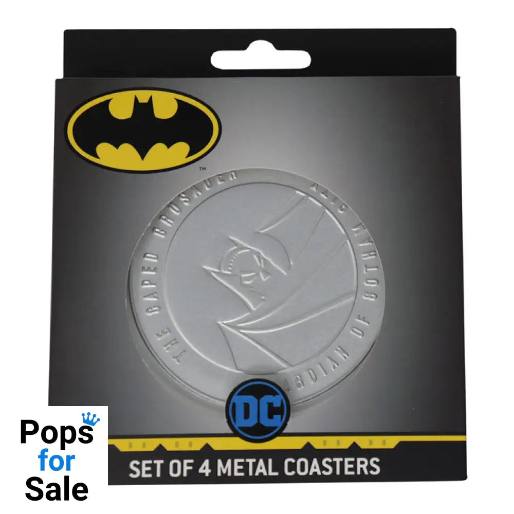 DC Comics Batman Set of 4 Embossed Metal Coasters Coasters