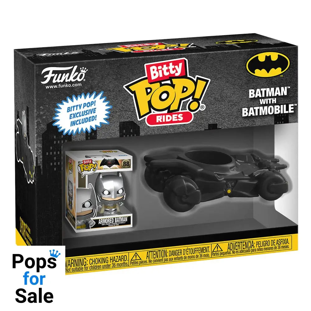 DC Comics Bitty POP! Rides Vinyl Figure Batman w/Batmobile 2,5 cm