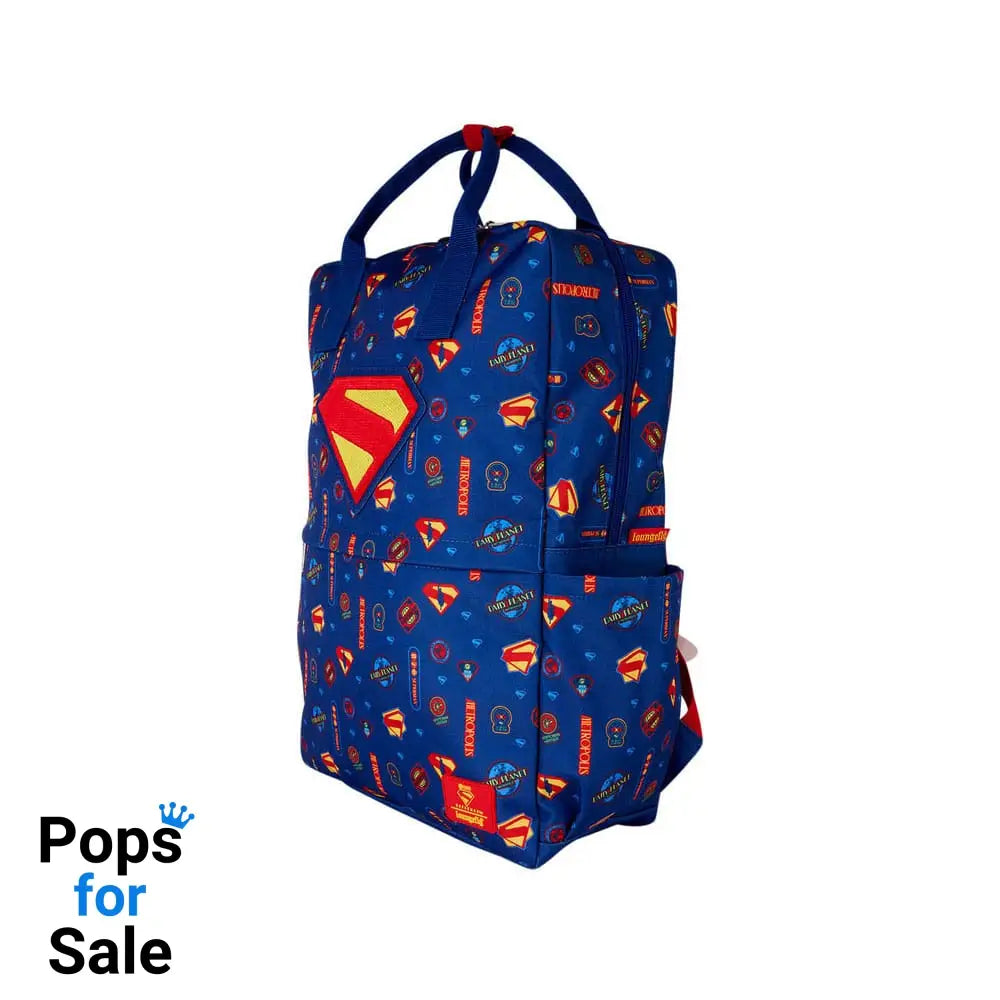 DC Comics by Loungefly Full-Size Nylon Backpack Superman Bags