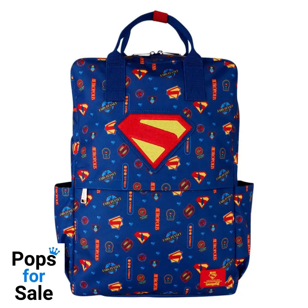 DC Comics by Loungefly Full-Size Nylon Backpack Superman Bags
