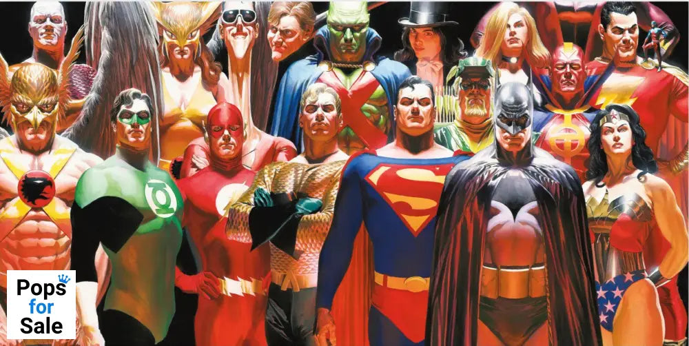 DC Comics Glass Poster Justice League 60 x 30 cm