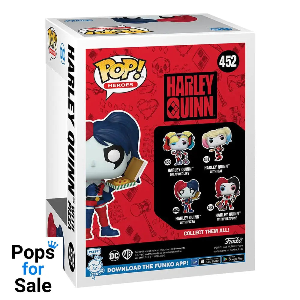 DC Comics: Harley Quinn Takeover POP! Heroes Vinyl Figure Harley with Pizza 9 cm