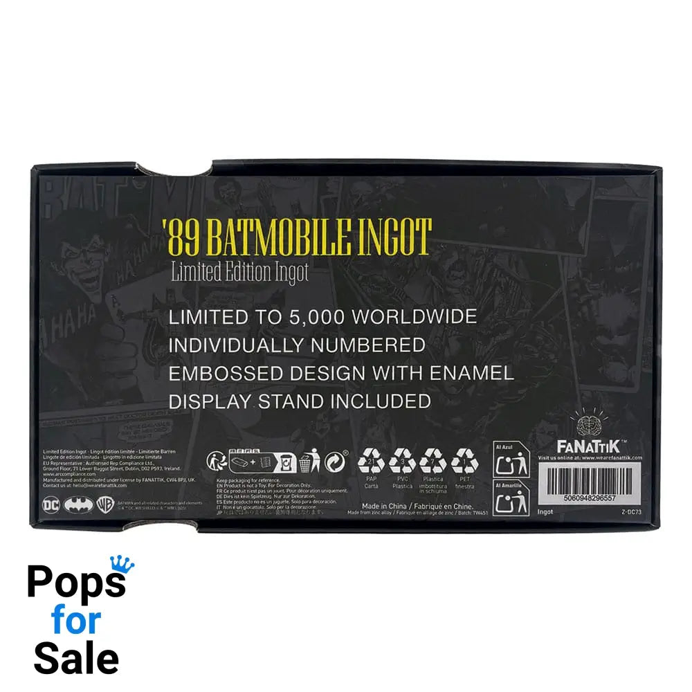 DC Comics Ingot Batman Batmobile XL Limited Edition