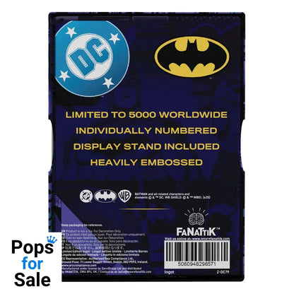 DC Comics Ingot Batman Detective Comics #9 Limited Edition